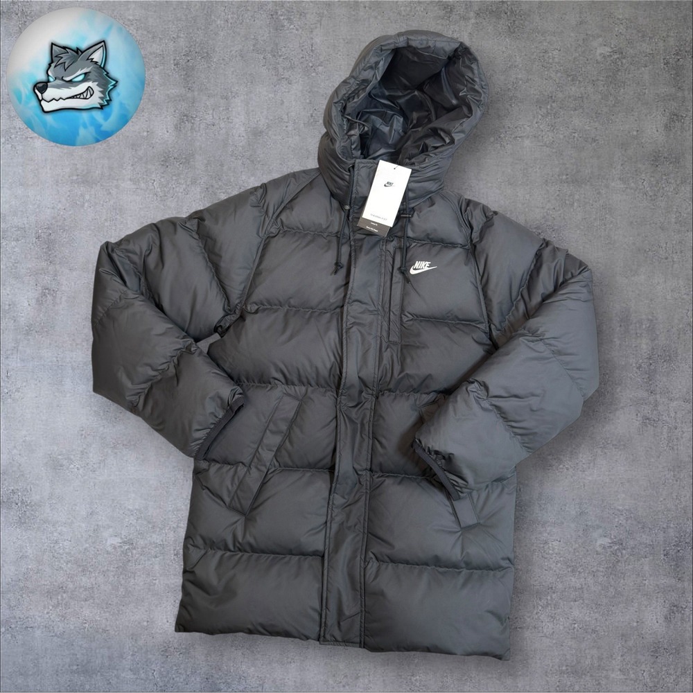 Nike Sportswear Club Therma-FIT 650 Down Parka Black Men's Size XS IB2973-010